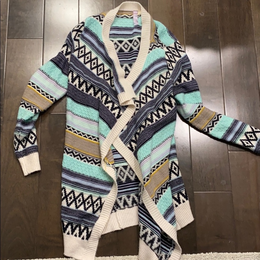 Nordic print cardigan size small